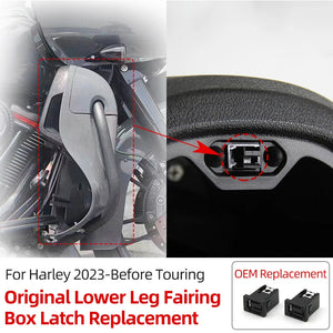 Serrure de Boîte de Carénage Inférieur (Remplacement) pour Harley Touring, CVO, Ultra Limited – photo 1/7