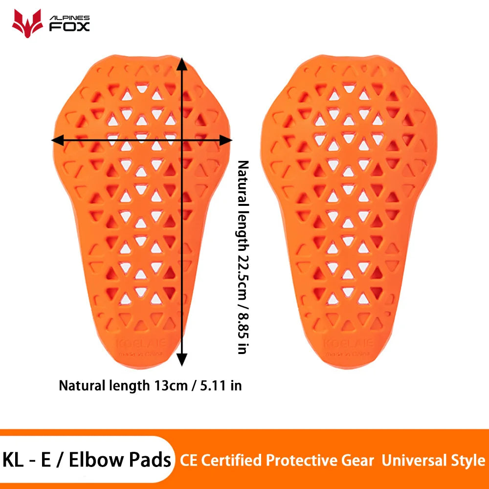 Protection dorsale moto orange certifiée CE - vue - vue 8