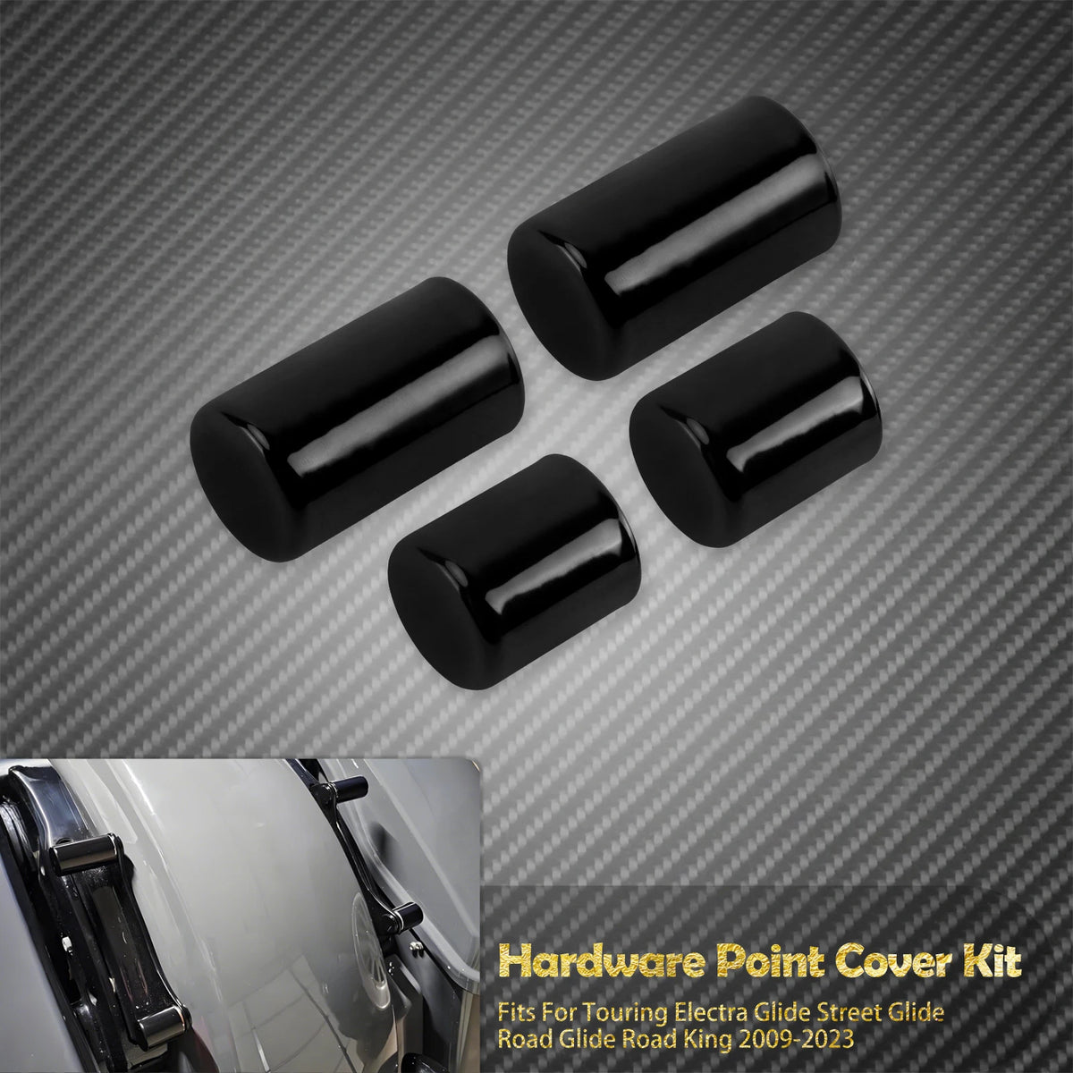 Caches de Points d'Ancrage (Docking Hardware) x4 - Harley-Davidson Touring 2009-2023 – photo 8/8