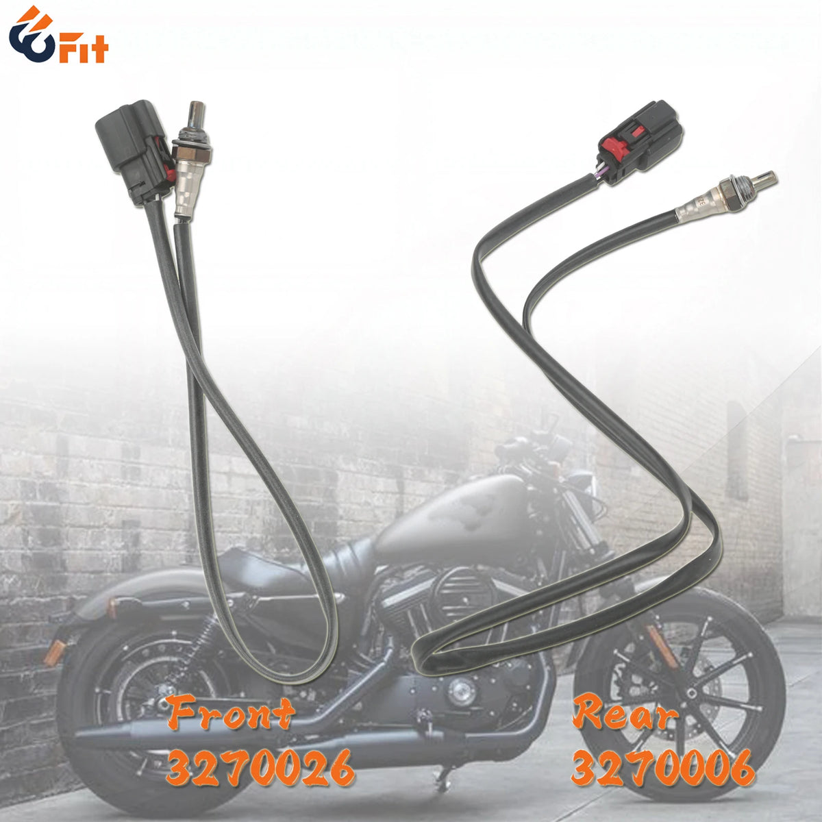 Sonde lambda avant et arrière pour Harley Sportster - vue 1