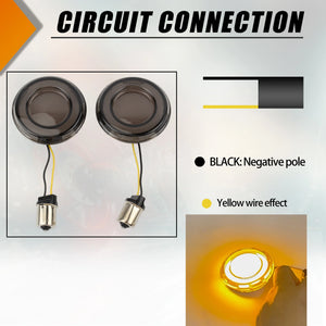 Inserts de clignotants LED pour Harley Touring Dyna - vue 9