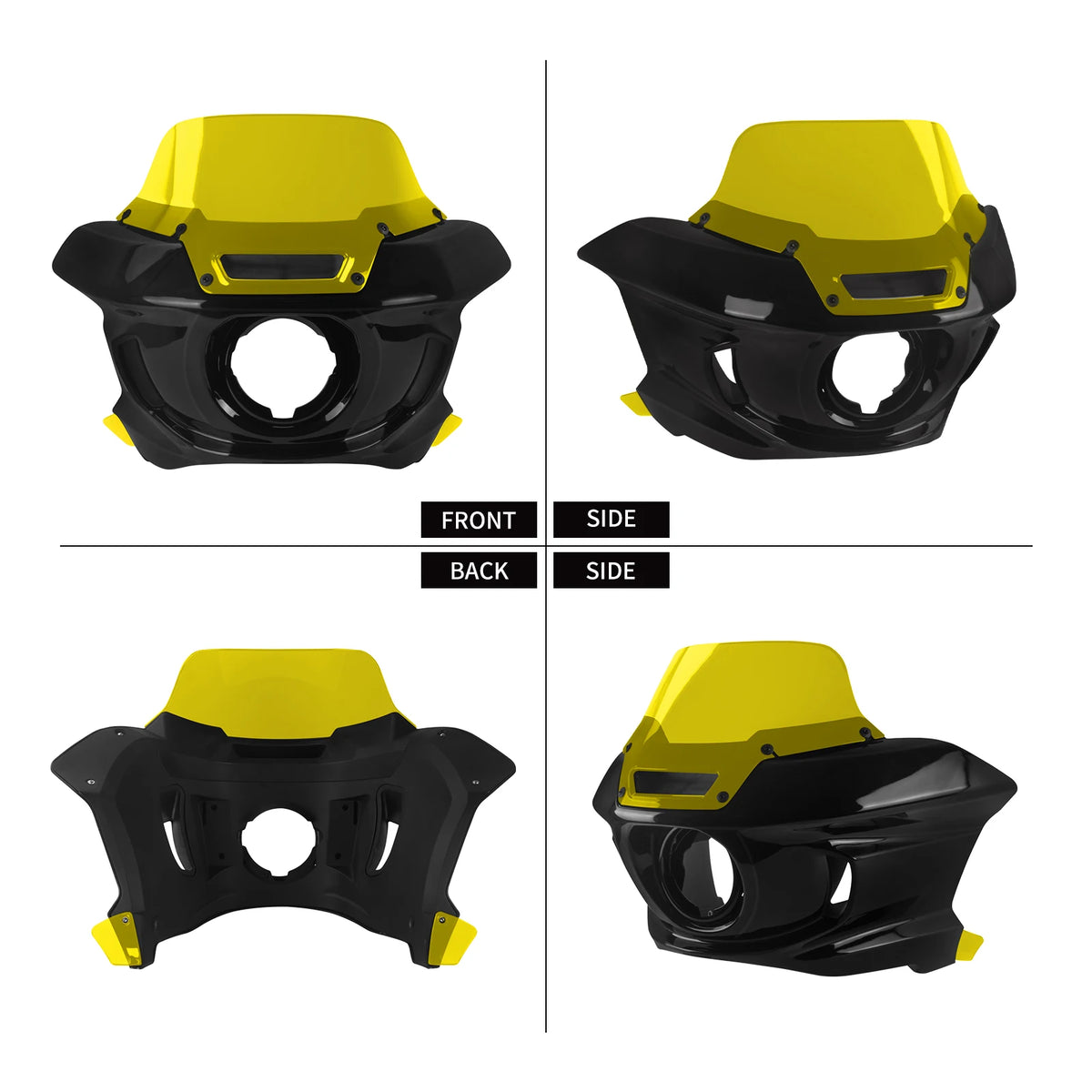 Kit Carénage de Phare Avant avec Pare-brise et Support - Harley-Davidson Dyna 2006-2017 – photo 4/11