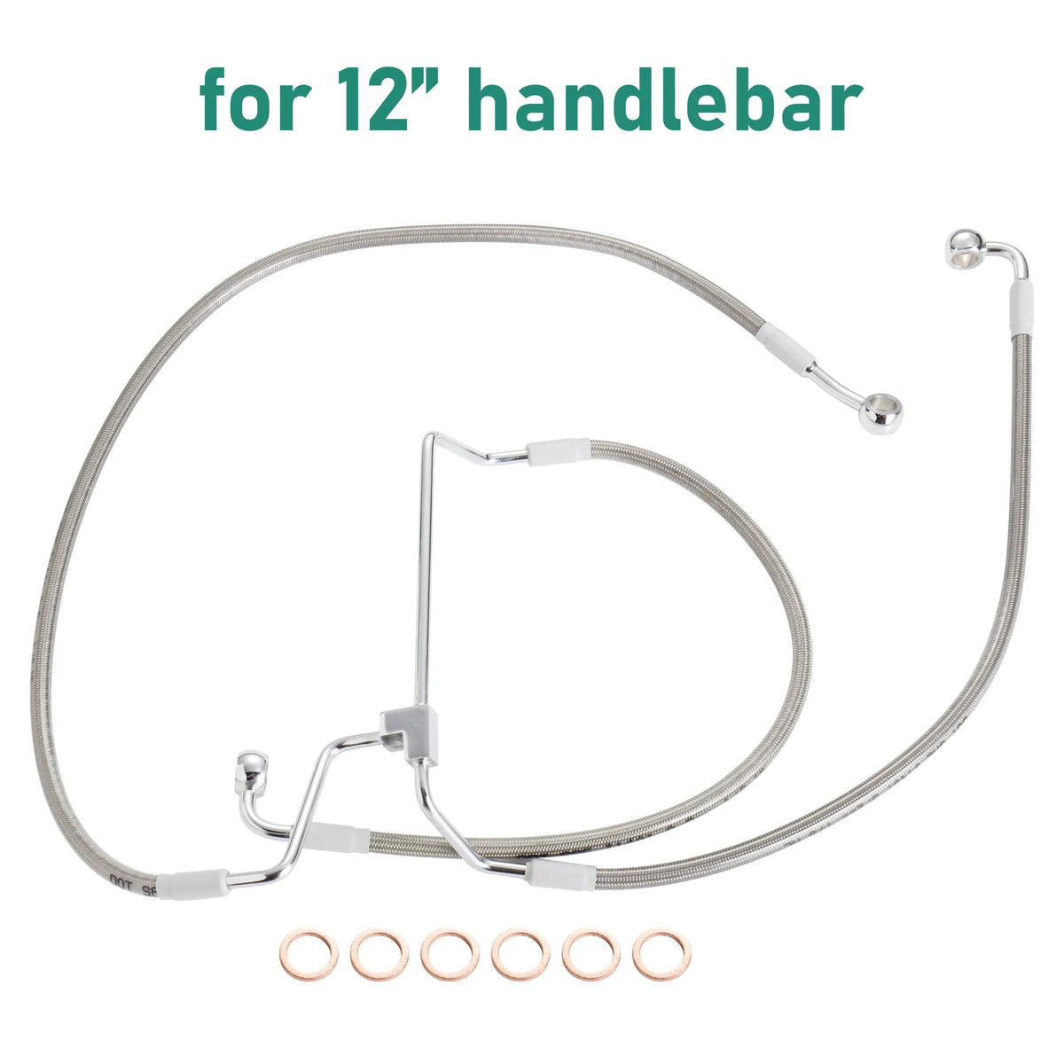 Durite de Frein Avant Rallongée pour Guidon Surélevé (12/14/16 pouces) - Harley-Davidson Touring sans ABS 2014-2023 – photo 10/12