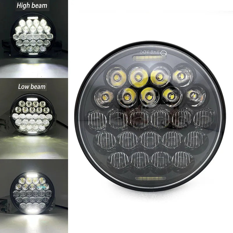Phare LED noir 5,75 pouces avec feu de jour 40W pour Harley Sportster 883 et XL883 - vue 14