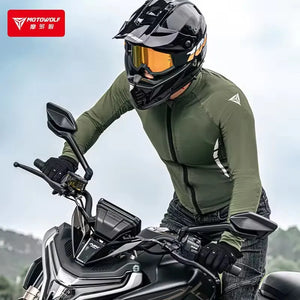 Blouson moto MOTOWOLF respirant avec armure - vue - vue 3