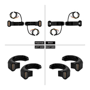 Clignotant LED noir monté sur fourche avant de Harley-Davidson Nightster - vue 2