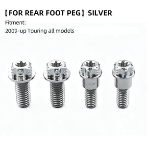 Boulons Titane Bras Oscillant / Repose-pieds Arrière pour Harley Touring et Trike – photo 17/24