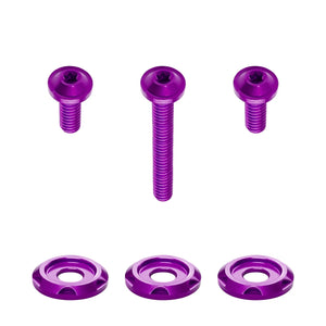 Vis de pare-brise colorées en aluminium pour Harley Touring - vue 6