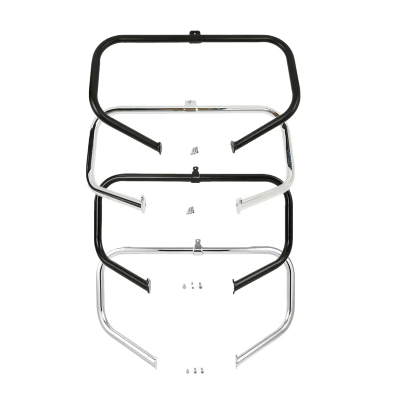 Barre de protection moteur chromée sur Harley Touring - vue 1
