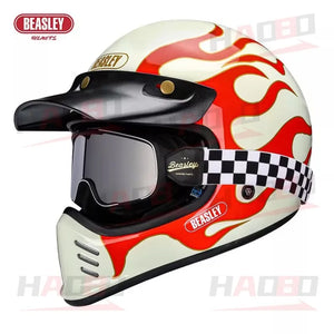 Casque moto intégral rétro - vue produit - vue 8