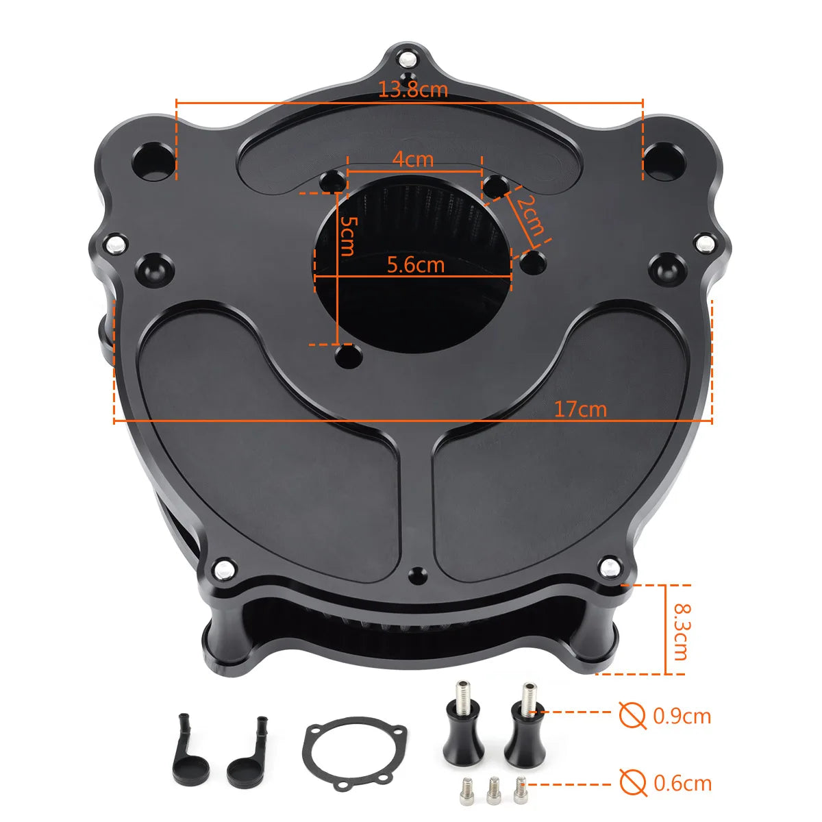 Kit filtre à air tête de mort pour Harley - vue 2