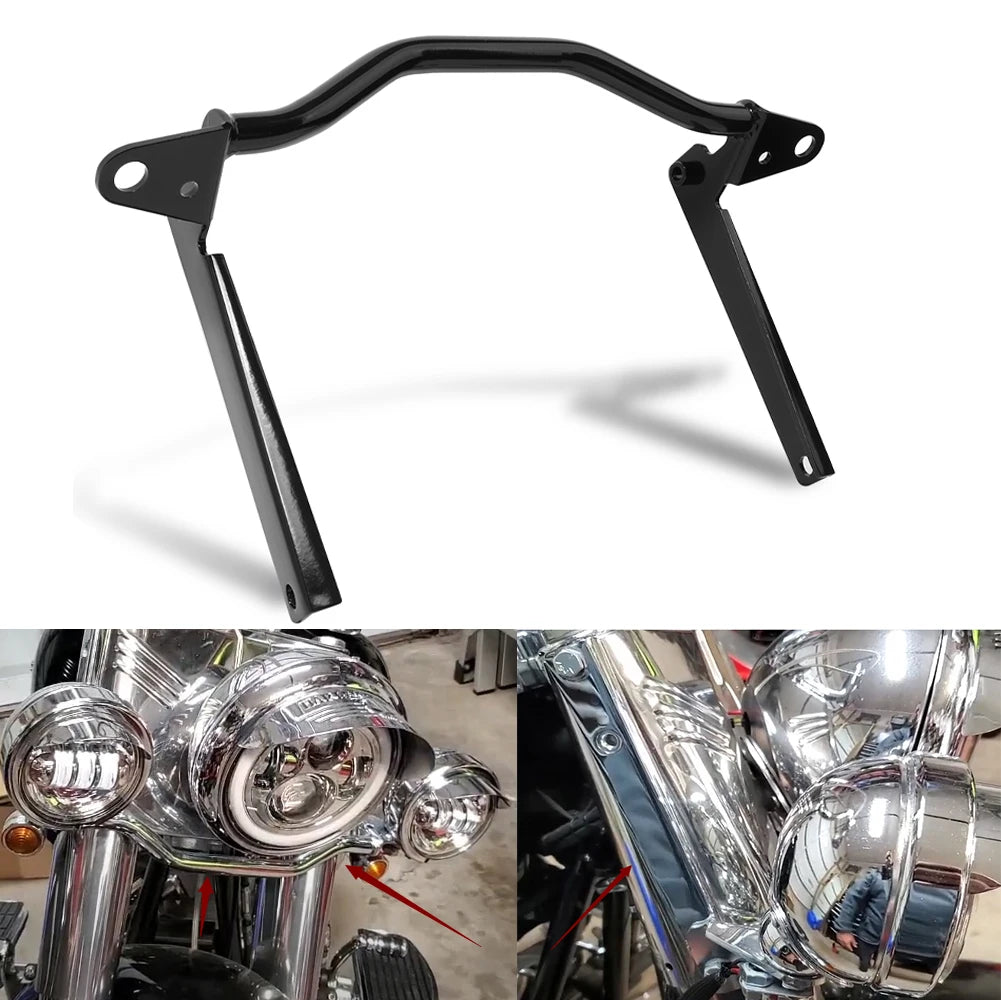 Barre support de phares additionnels pour Harley Softail - vue 1