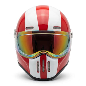 Casque moto intégral noir aérodynamique - vue de profil - vue 1
