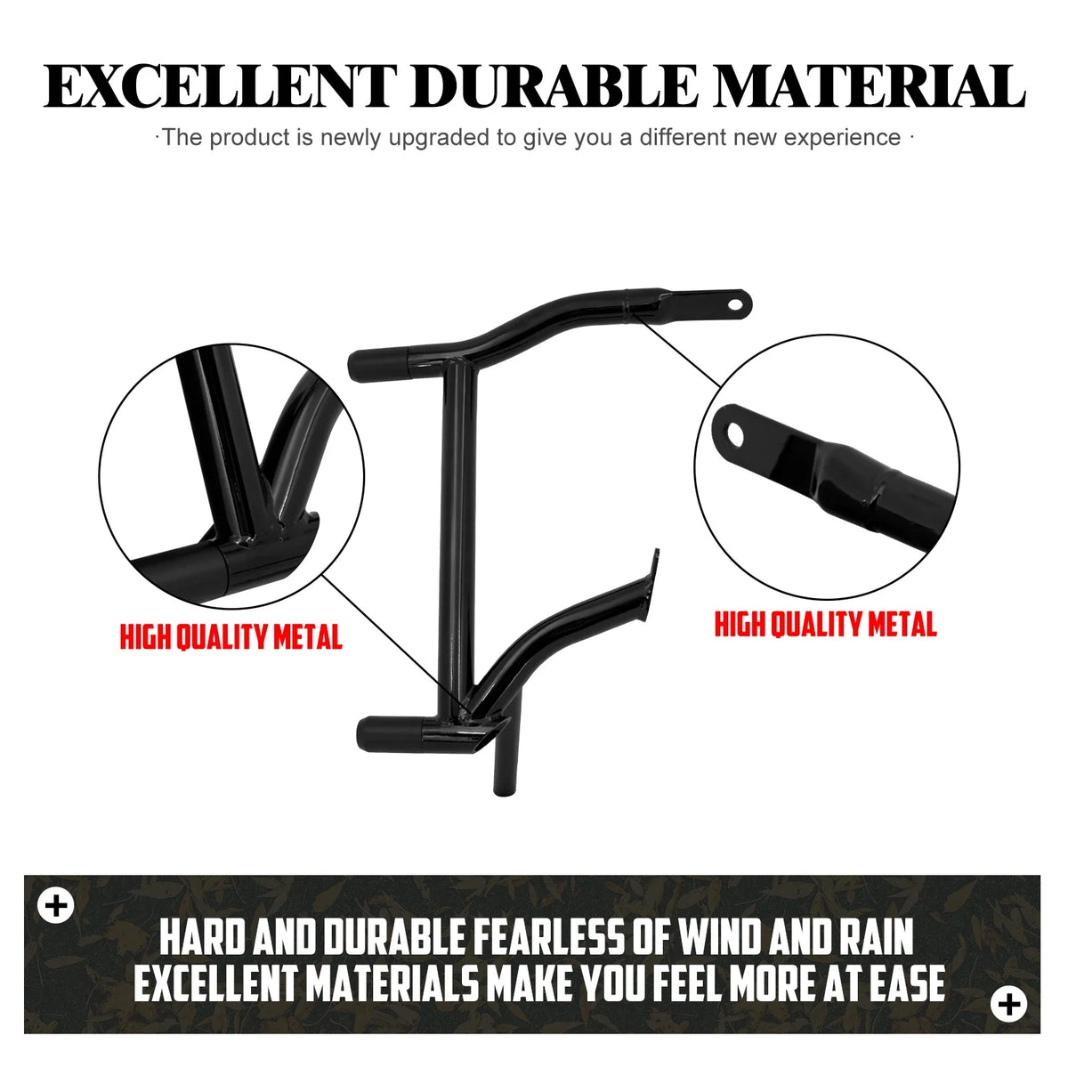 Barres de Protection Arrière pour Sacoches (Guard Rails) Noires - Harley-Davidson Touring Electra Glide, Street Glide, Road Glide, Road King 1996-2008 – photo 3/6