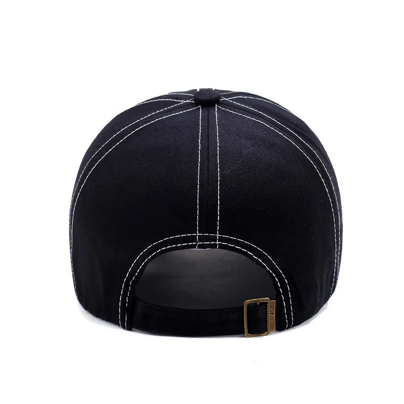 Casquette beige brodée d'un aigle, vue de face - vue 2