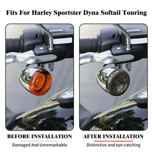 Clignotants arrière LED format bullet 1156 pour Harley-Davidson Touring, Softail, Dyna, Sportster, CVO – photo 2/6