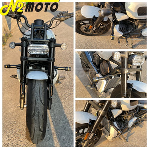 Barre de protection avant noire pour Harley Sportster S - vue 2