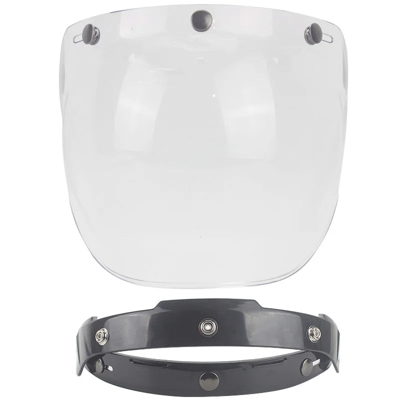 Écran solaire bulle rétro pour casque moto - vue - vue 9