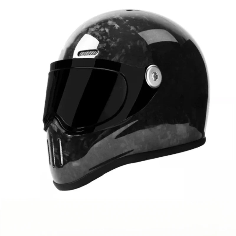 Casque moto intégral en fibre de carbone - vue de profil - vue 24