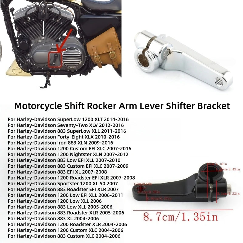 Bras de renvoi de sélecteur pour Harley Sportster - vue 1