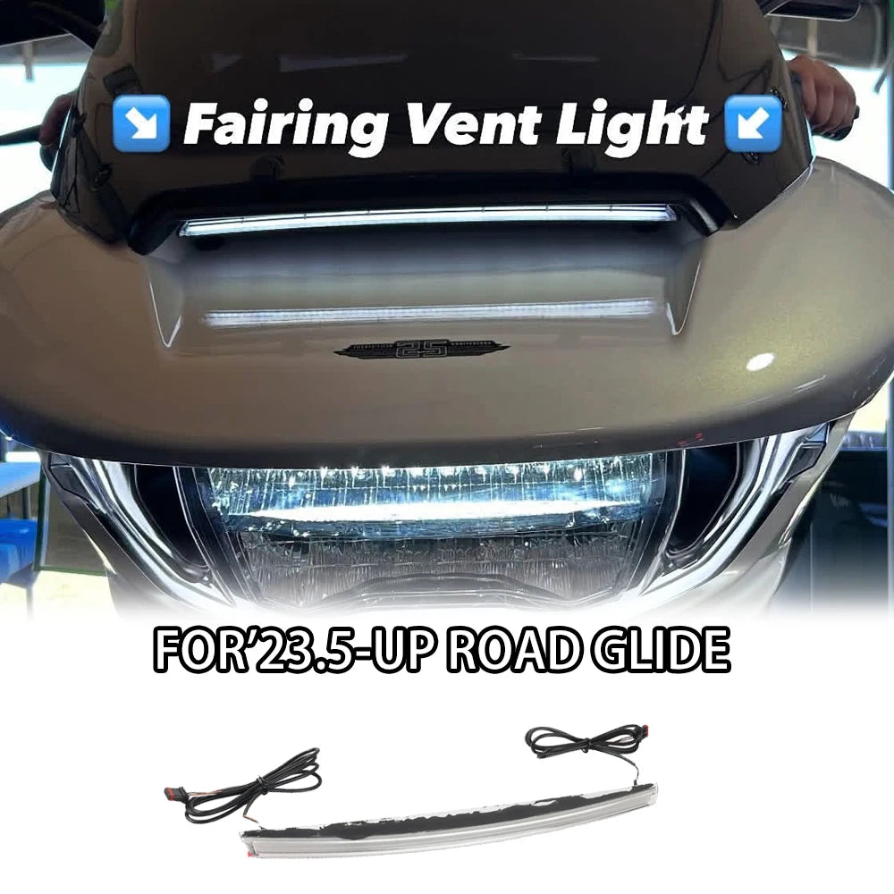 Feux LED d'Accent de Calandre (Batwing) avec Clignotants Intégrés - Harley-Davidson Road Glide 2023 et plus récent – photo 1/7