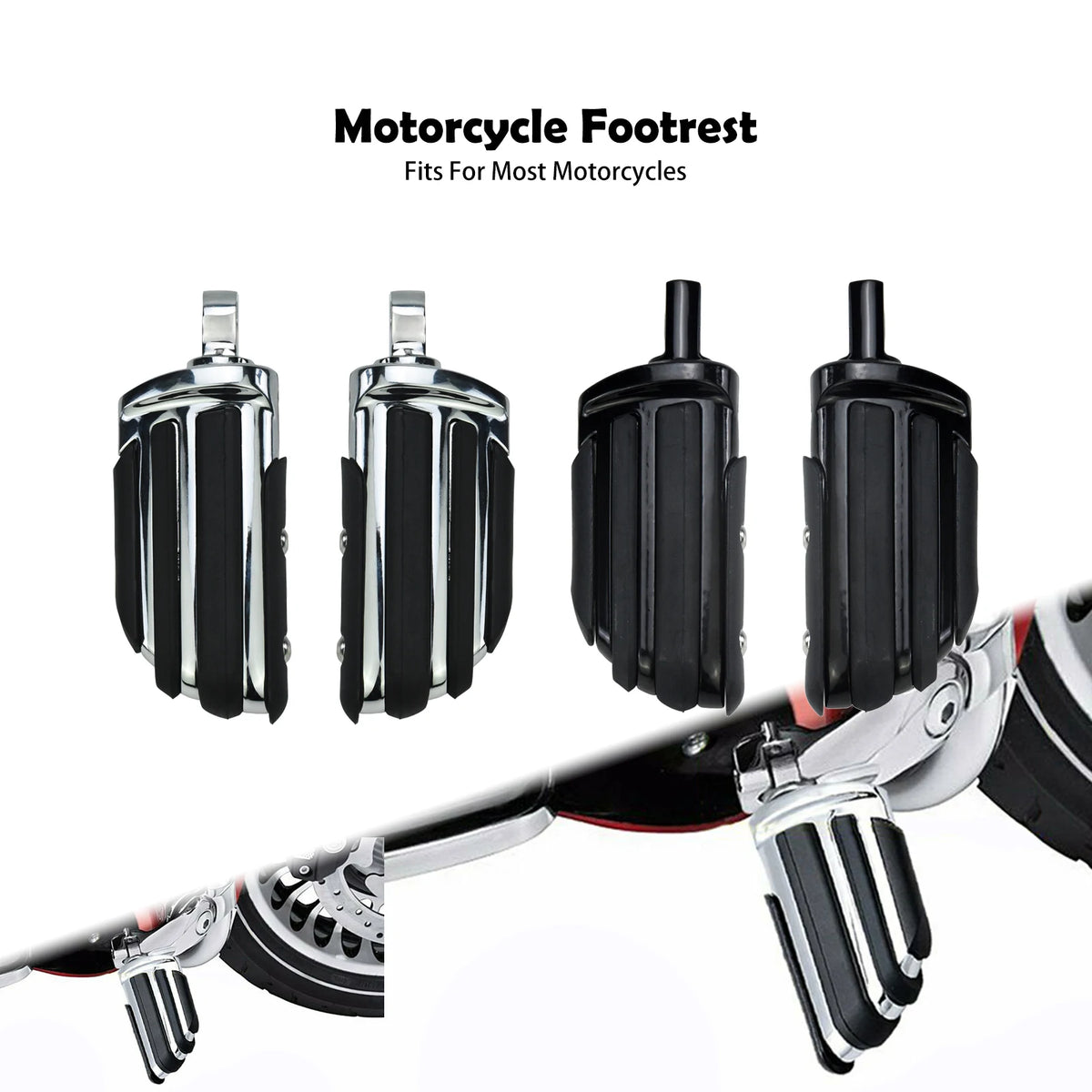 Repose-Pieds Highway 10mm Universels - Harley-Davidson Touring, Sportster, Dyna et Softail – photo 1/8