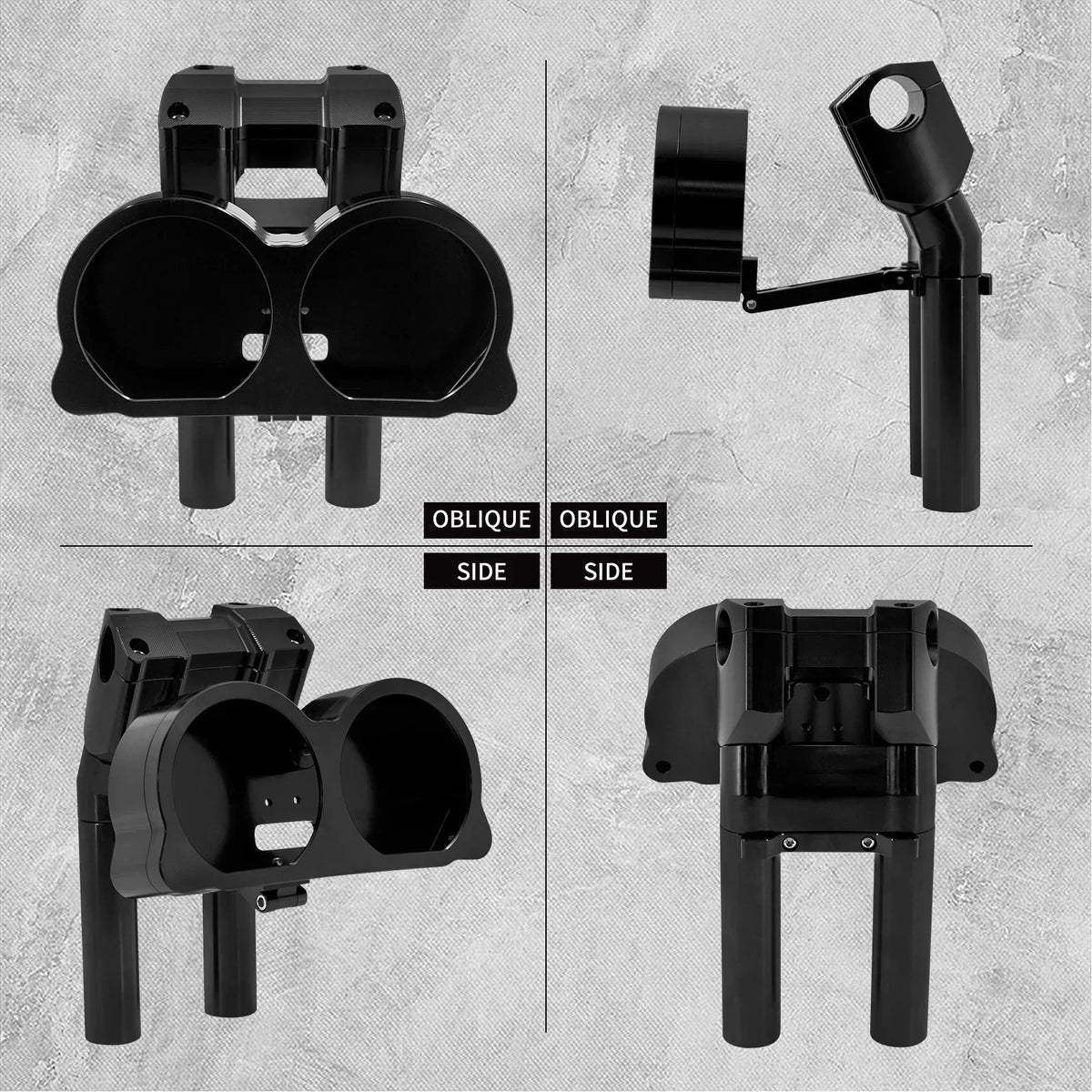 Risers avec support de compteurs pour Harley Road Glide - vue 4