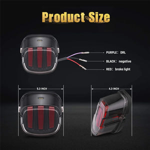 Feu arrière LED pour Harley Sportster Dyna Touring - vue 3
