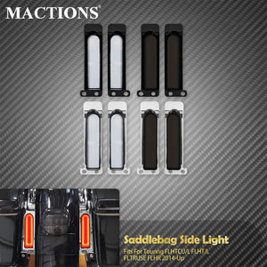 Feu LED latéral de sacoche clignotant/stop - Harley Touring Road King, Ultra Limited FLHR 2014 et + – photo 1/10