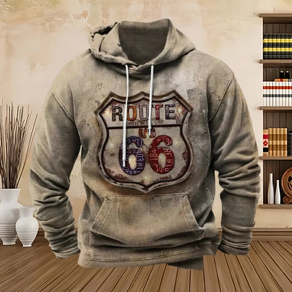 Sweat à capuche homme Route 66 - vue 11