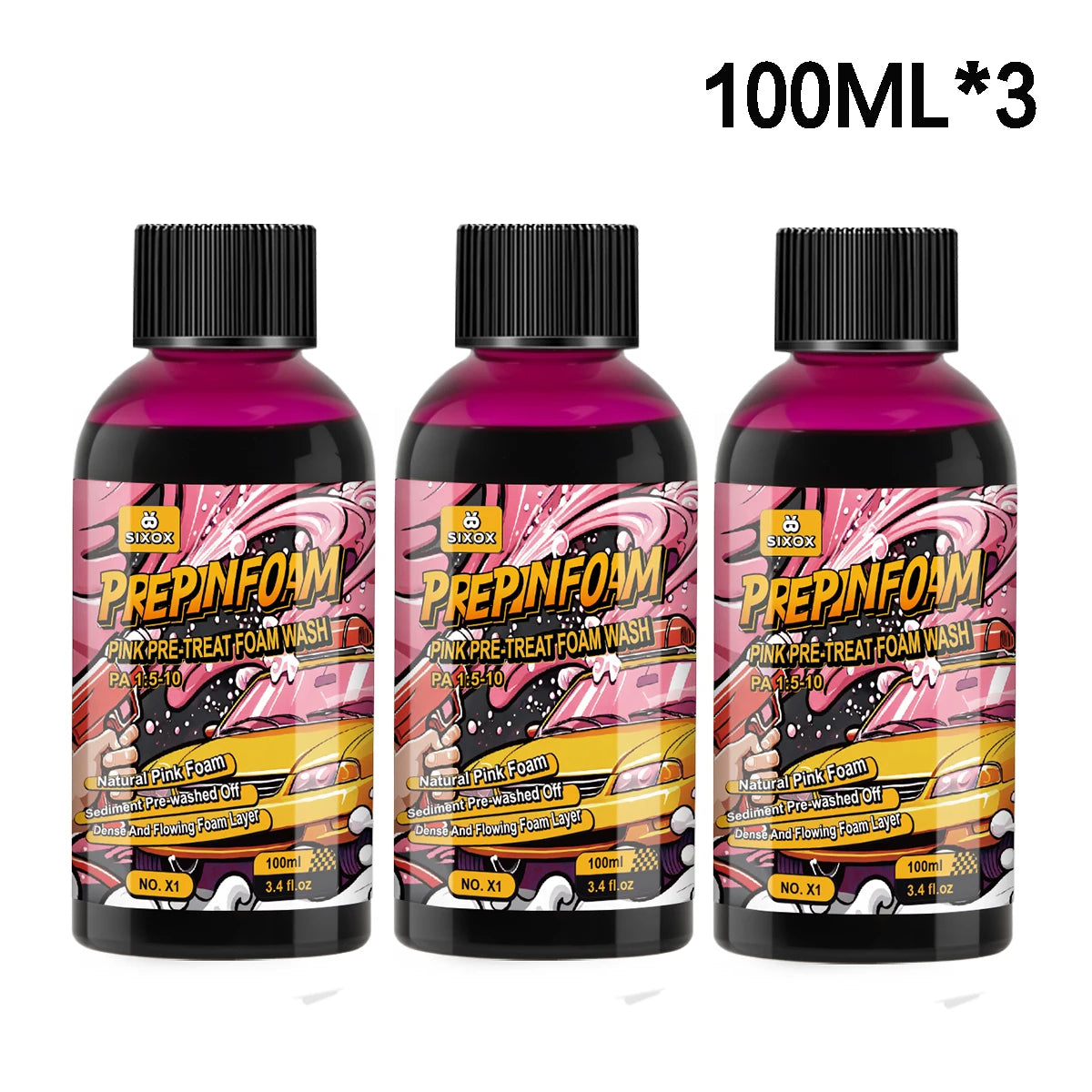 Shampoing Mousse Magique Rose pour Lavage Auto/Moto - Prélavage Haute Concentration – photo 7/11