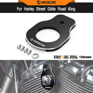 Support de Déport du Contacteur d'Allumage CNC pour Harley Street Glide, Road King, Electra Glide – photo 1/10