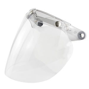 Visière Bulle Anti-UV Anti-Buée pour Casque Jet - Fixation 3 Boutons