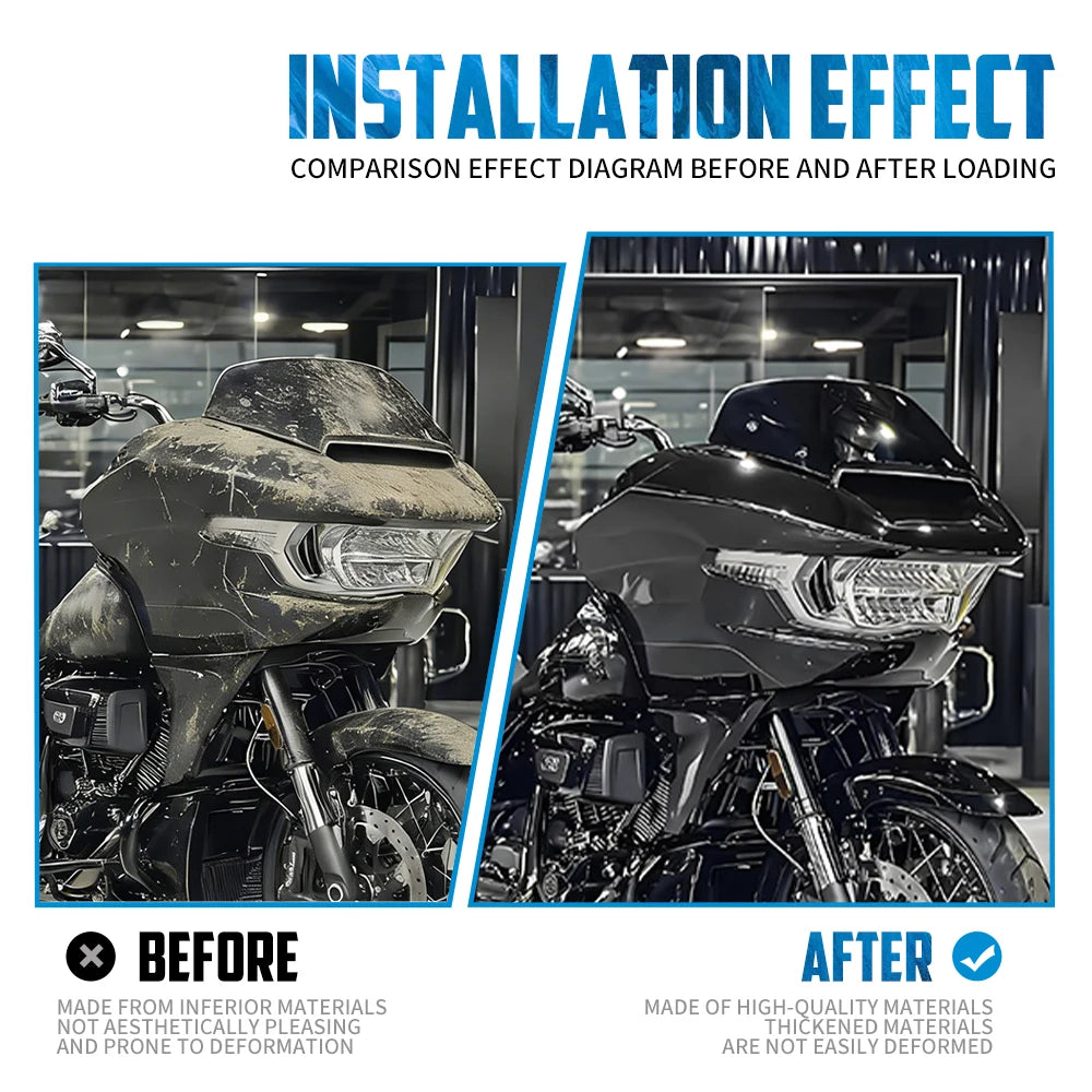 Carénage avant noir pour Harley CVO Road Glide - vue 4