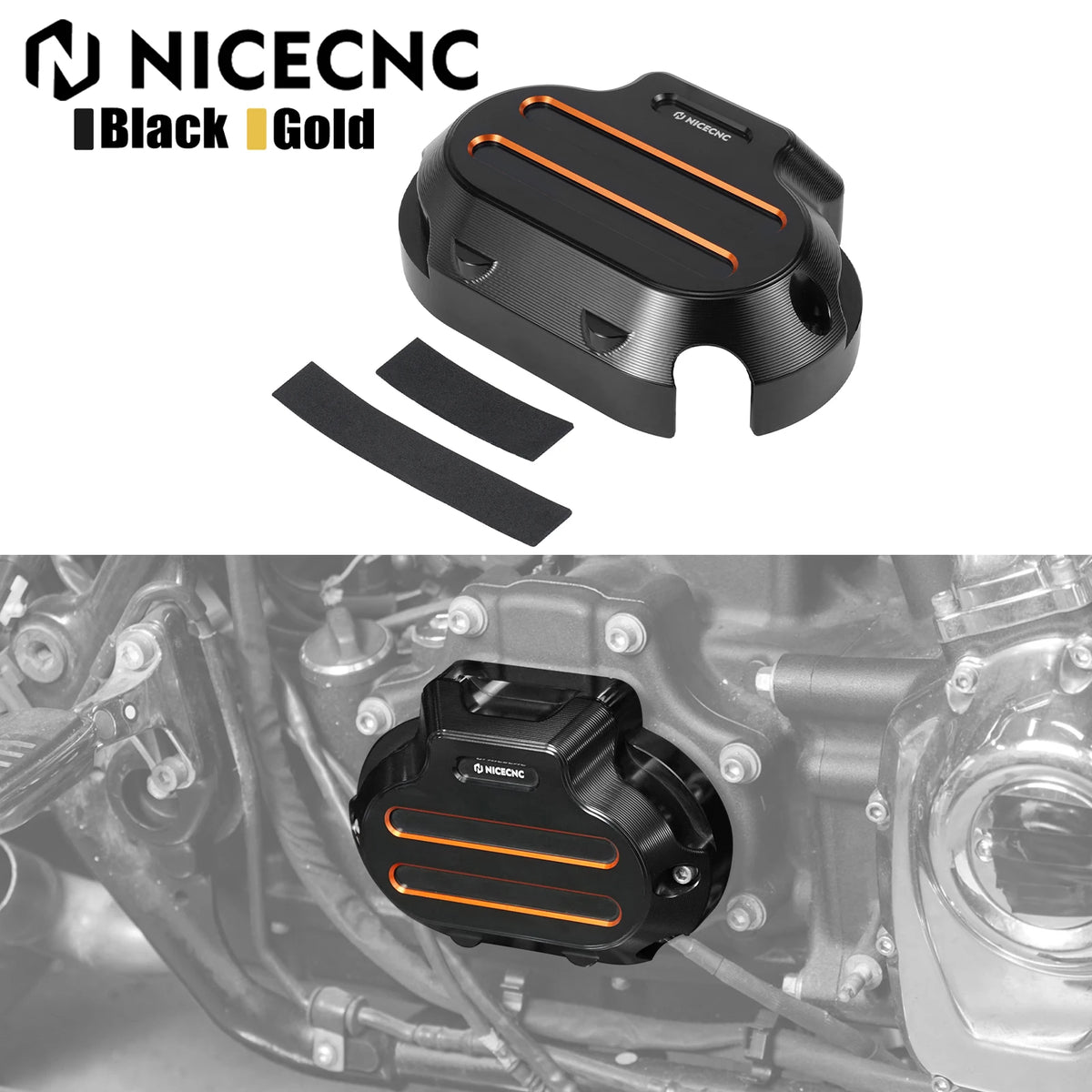 Cache latéral de boîte anodisé pour Harley Touring 2017-2020 - vue 1