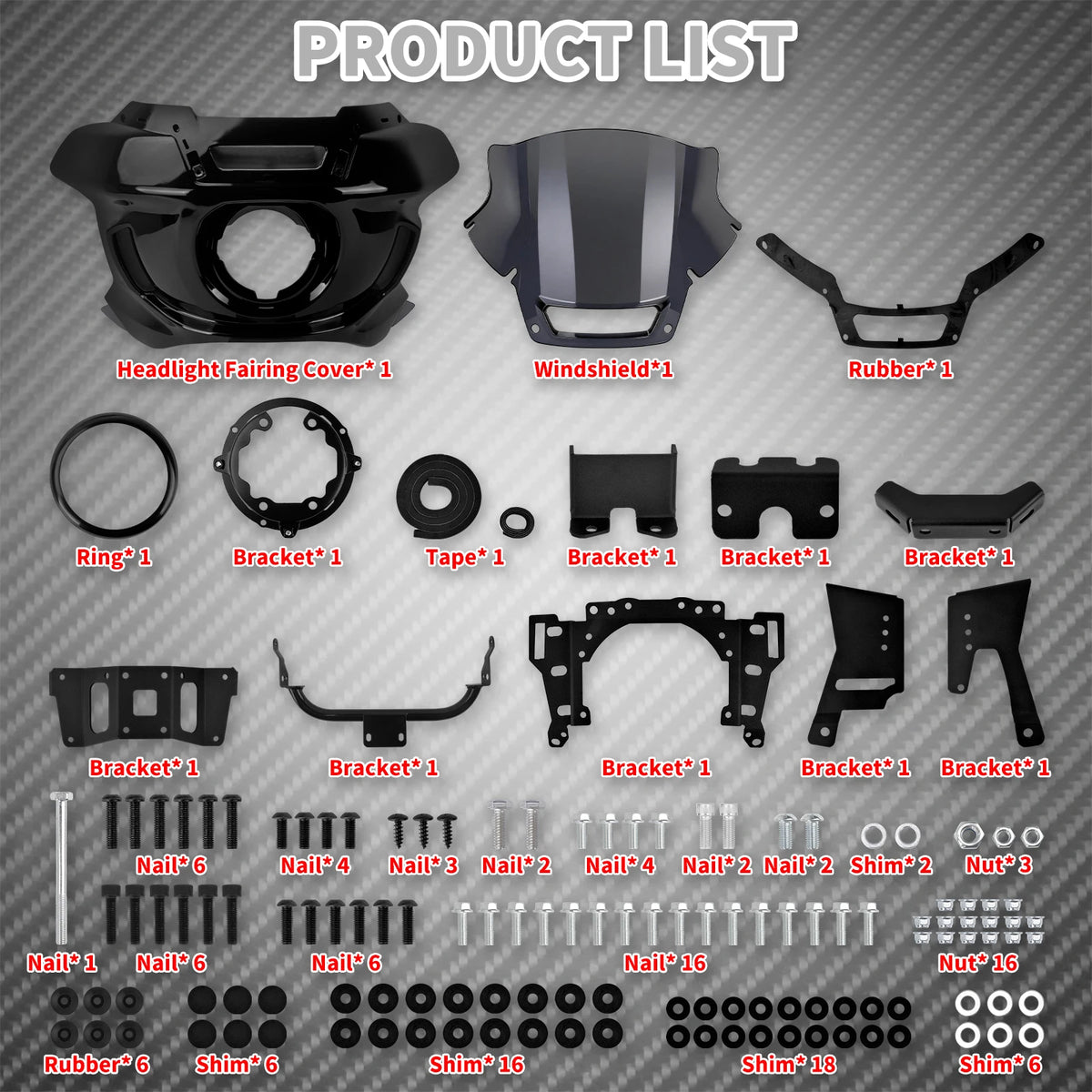 Carénage de Phare Avant pour Harley Softail 2018+ et Low Rider ST/EL Diablo 2022-2025 - vue 6