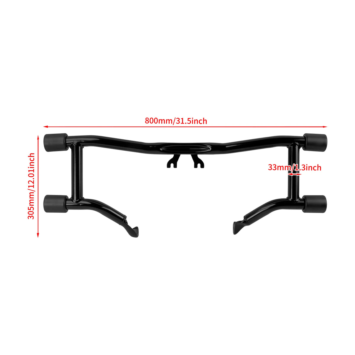 Barre de protection moteur avant noire pour Harley-Davidson Touring - vue 6