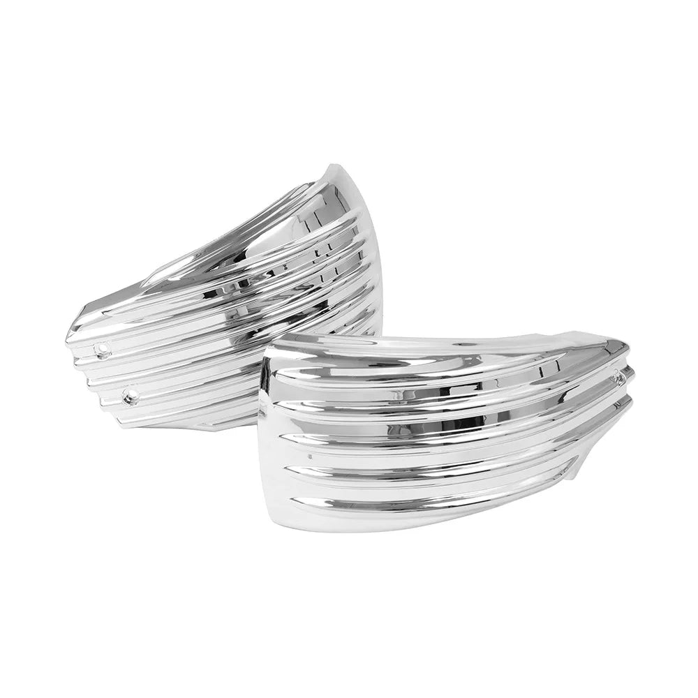 Caches latéraux de batterie chromés pour Harley Softail - vue 3
