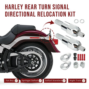 Kit de déport des clignotants arrière pour Harley-Davidson Softail Fat Boy, Springer, Night Train, Cross Bones 2003-2017 – photo 2/6