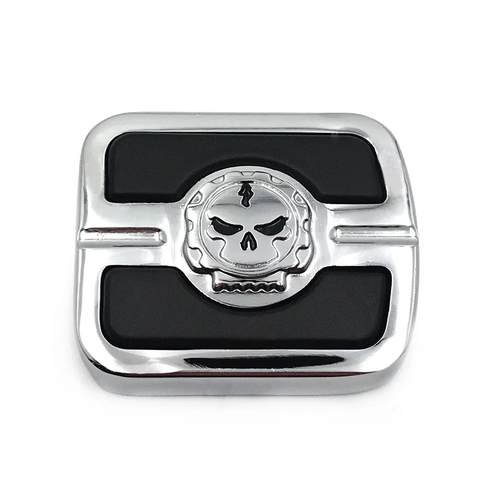 Cale-pied de frein motif tête de mort chromé - Harley Night Train, Springer Softail Custom – photo 6/7