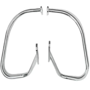 Arceau chromé de protection de sacoche sur Harley Softail - vue 6