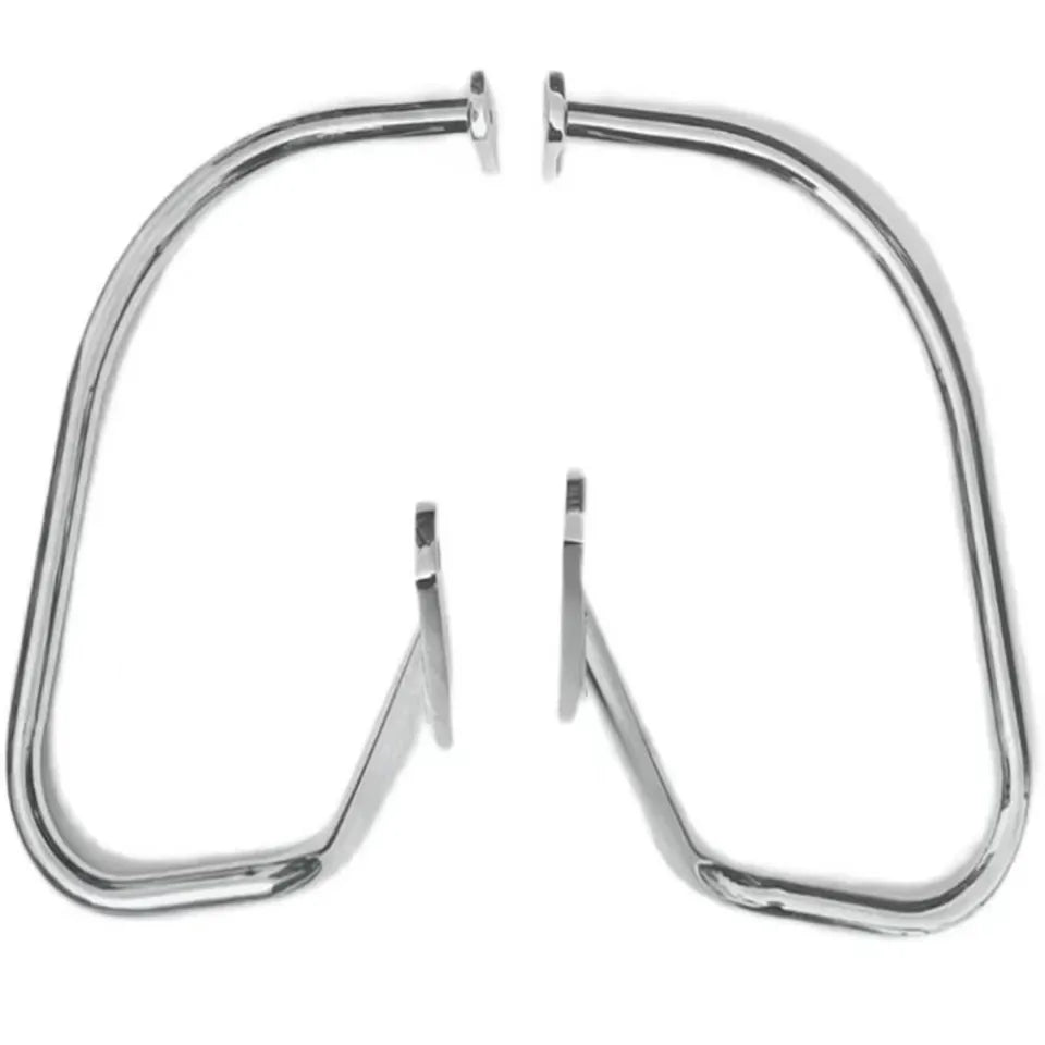 Arceau chromé de protection de sacoche sur Harley Softail - vue 6