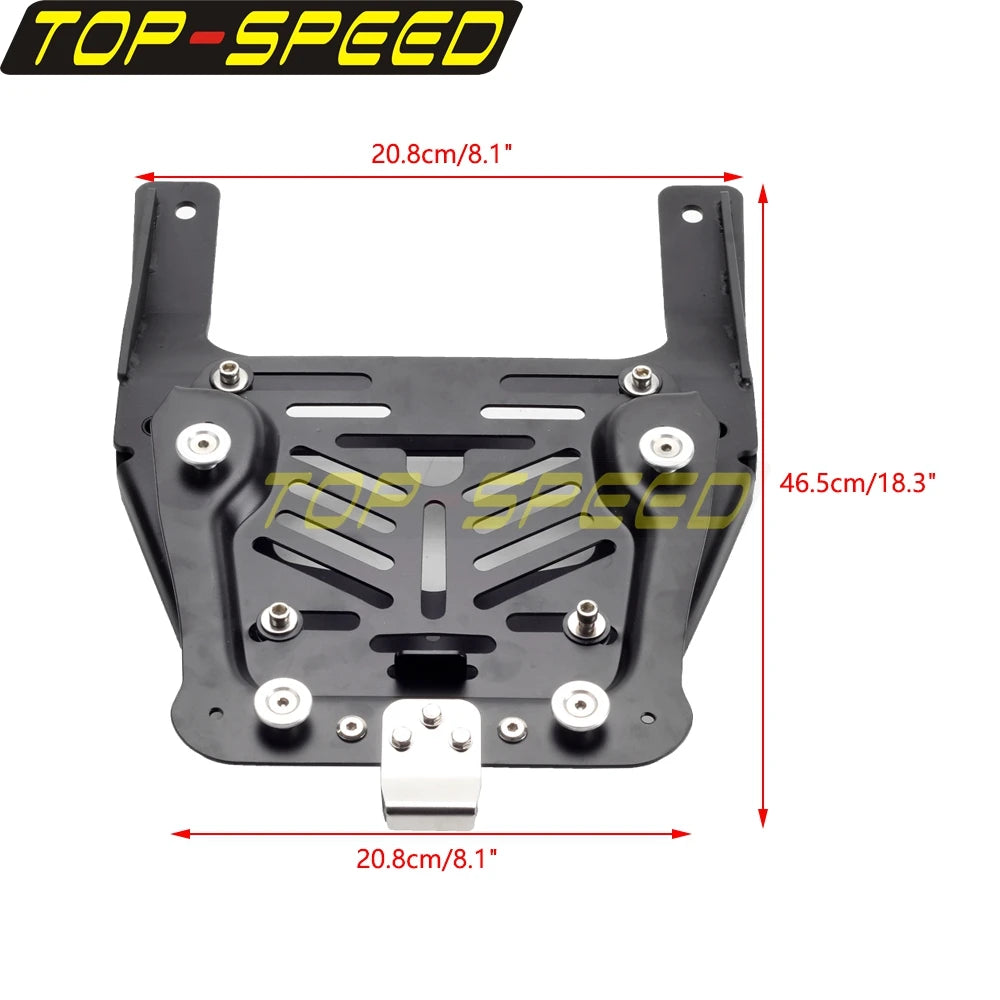 Platine de fixation noire pour bagagerie de Harley Pan America - vue 2