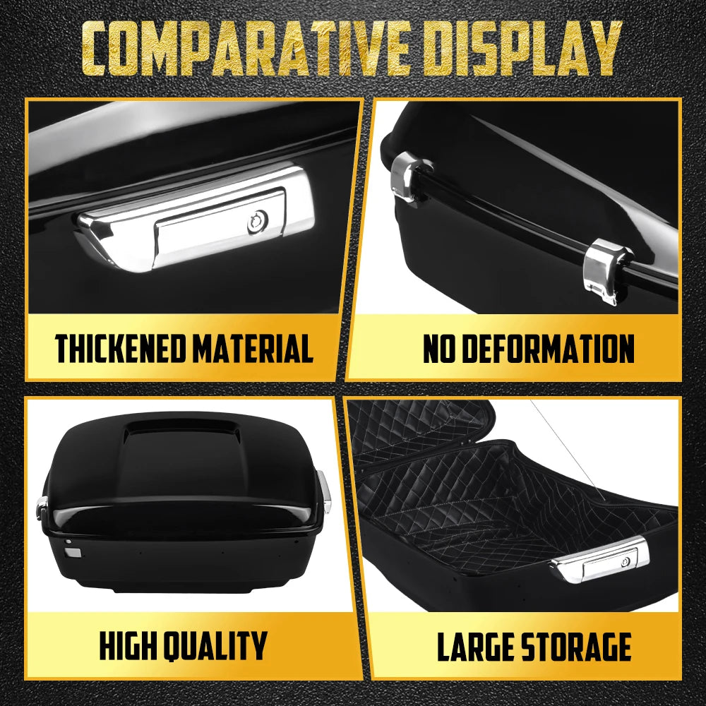 Top Case King Tour Trunk 13,7" avec Doublure Moquette - Harley-Davidson Touring CVO 2014-2025 – photo 4/8