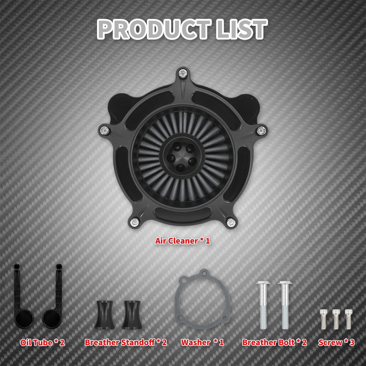 Kit de filtre à air gris CNC complet pour Harley-Davidson Sportster, Touring, Dyna, Softail – photo 6/10
