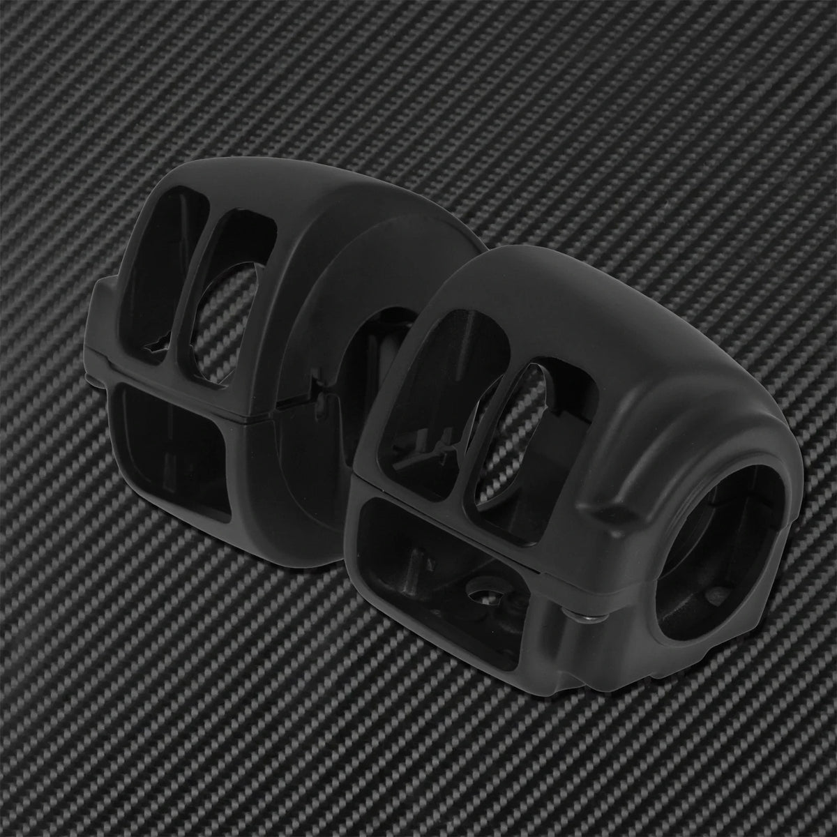 Boîtiers de commodo aluminium pour Harley Softail Dyna Sportster - vue 2