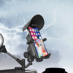 Support téléphone moto pour guidon et rétroviseur - smartphones 4,7 à 7 pouces - vue 2