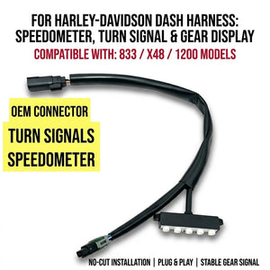 Faisceau de compteur pour Harley Sportster - vue 1