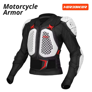 Ensemble blouson et pantalon moto noir et rouge avec protections - vue de face - vue 13
