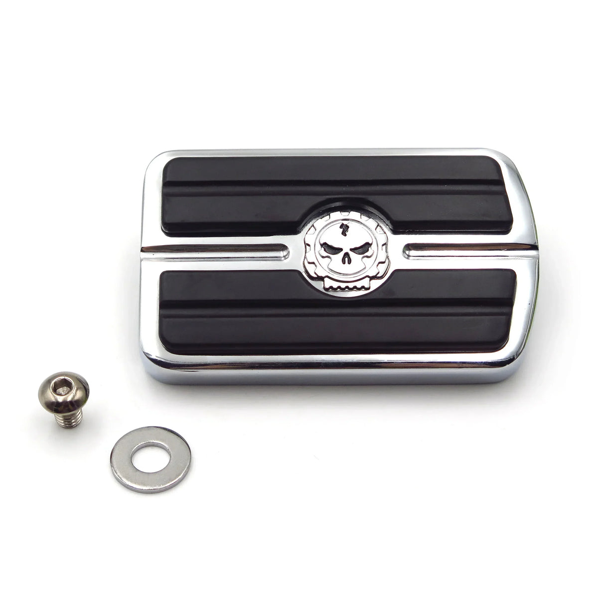 Grande pédale de frein tête de mort pour Harley-Davidson FLHTK Touring, Softail Fat Boy FLSTF/FLSTFB et Street Glide FLHXSE CVO – photo 9/10